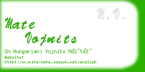 mate vojnits business card